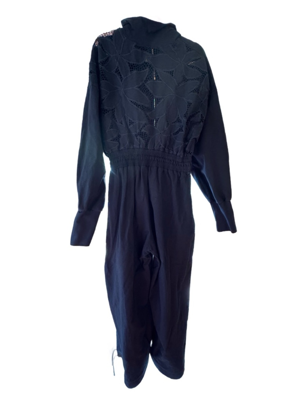 MANNERS LONDON Balinese Lace Boiler Suit in Black - Picture 2 of 9